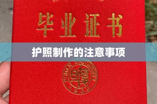 环江护照制作的注意事项