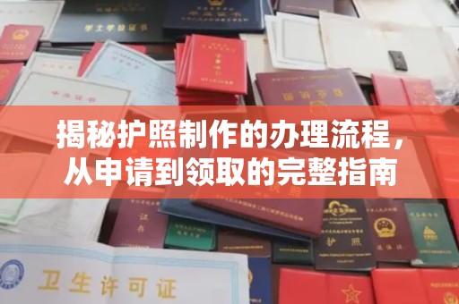环江揭秘护照制作的办理流程，从申请到领取的完整指南
