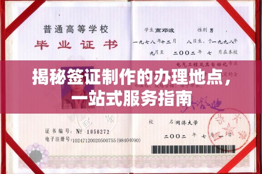 环江揭秘签证制作的办理地点，一站式服务指南