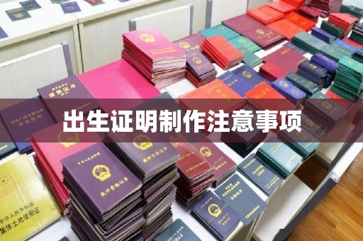 环江出生证明制作注意事项