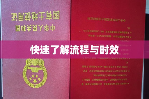 环江快速了解流程与时效