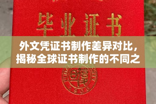 环江外文凭证书制作差异对比，揭秘全球证书制作的不同之处