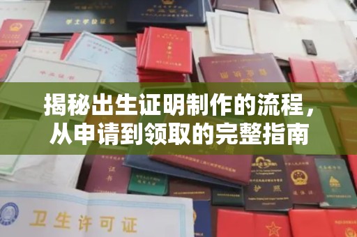 环江揭秘出生证明制作的流程，从申请到领取的完整指南