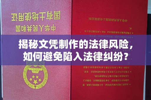 环江揭秘文凭制作的法律风险，如何避免陷入法律纠纷？