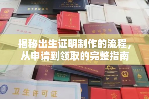 环江揭秘出生证明制作的流程，从申请到领取的完整指南