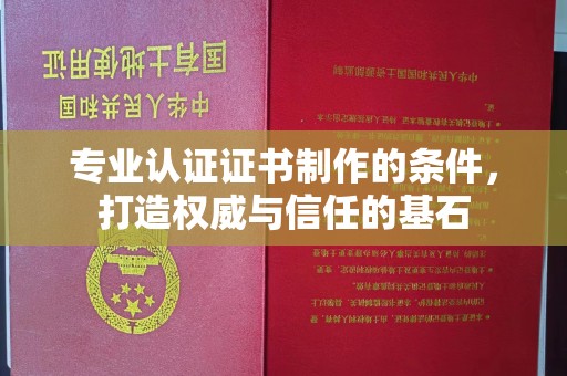 环江专业认证证书制作的条件，打造权威与信任的基石