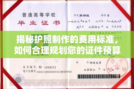 环江揭秘护照制作的费用标准，如何合理规划您的证件预算