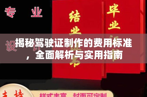 环江揭秘驾驶证制作的费用标准，全面解析与实用指南
