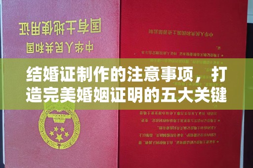 环江结婚证制作的注意事项，打造完美婚姻证明的五大关键点