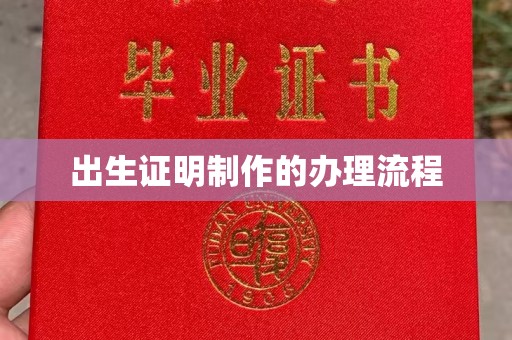 环江出生证明制作的办理流程