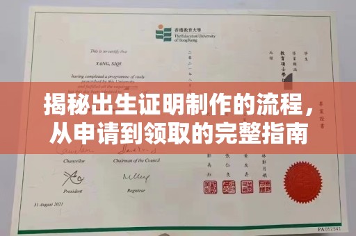 环江揭秘出生证明制作的流程，从申请到领取的完整指南