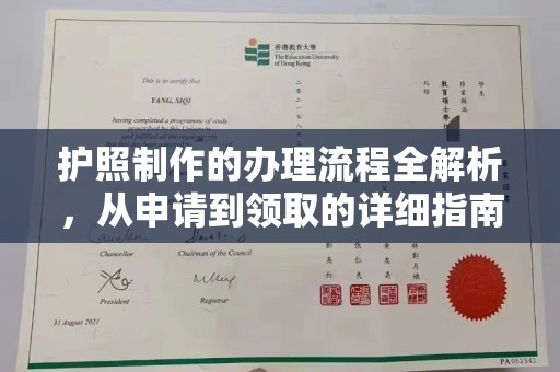 环江护照制作的办理流程全解析，从申请到领取的详细指南