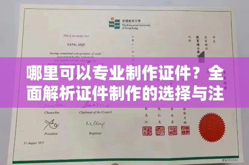 环江哪里可以专业制作证件？全面解析证件制作的选择与注意事项