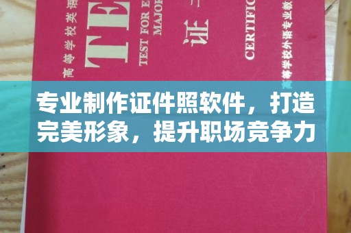 环江专业制作证件照软件，打造完美形象，提升职场竞争力