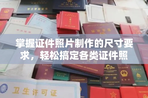 环江掌握证件照片制作的尺寸要求，轻松搞定各类证件照