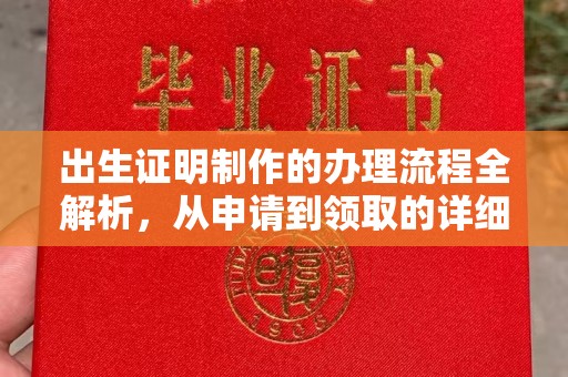环江出生证明制作的办理流程全解析，从申请到领取的详细指南
