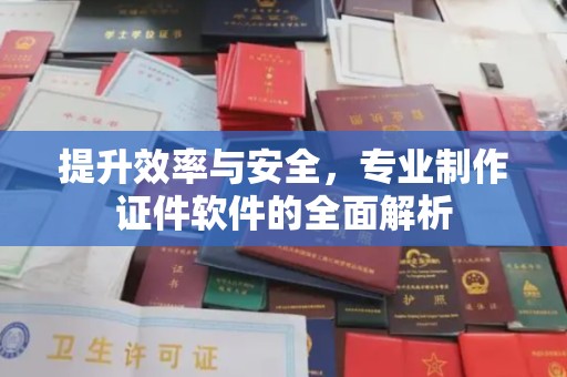 环江提升效率与安全，专业制作证件软件的全面解析