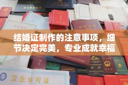 环江结婚证制作的注意事项，细节决定完美，专业成就幸福