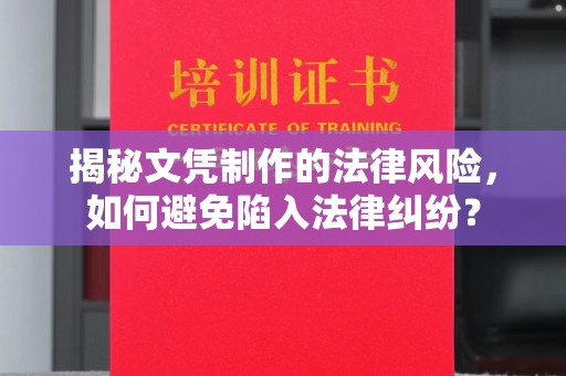 环江揭秘文凭制作的法律风险，如何避免陷入法律纠纷？