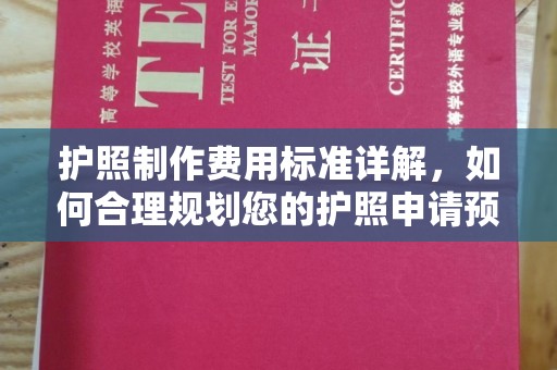 环江护照制作费用标准详解，如何合理规划您的护照申请预算