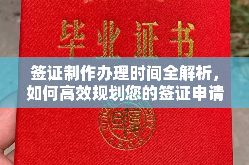 环江签证制作办理时间全解析，如何高效规划您的签证申请流程