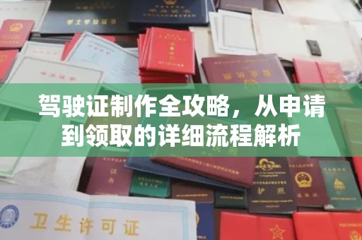 环江驾驶证制作全攻略，从申请到领取的详细流程解析